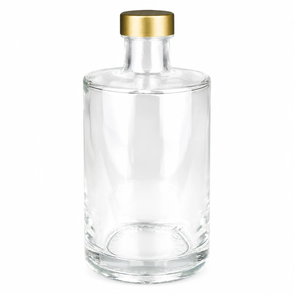 Bottiglia in vetro da 375 ml Sam + tappo a vite oro UNiTWIST® Bottiglia in vetro da 375 ml Sam con tappo a vite UNiTWIST oro trasparente vuota Foto del prodotto