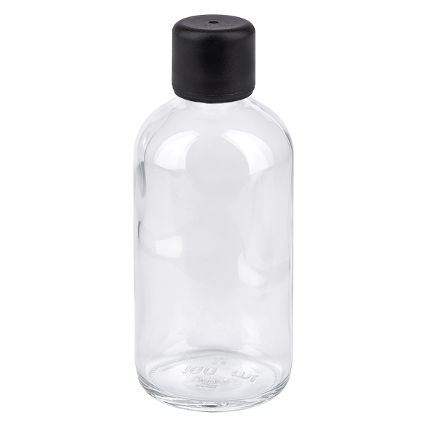 Bottiglia da 100ml 6mm SV nero STD ClearL. UT18/100