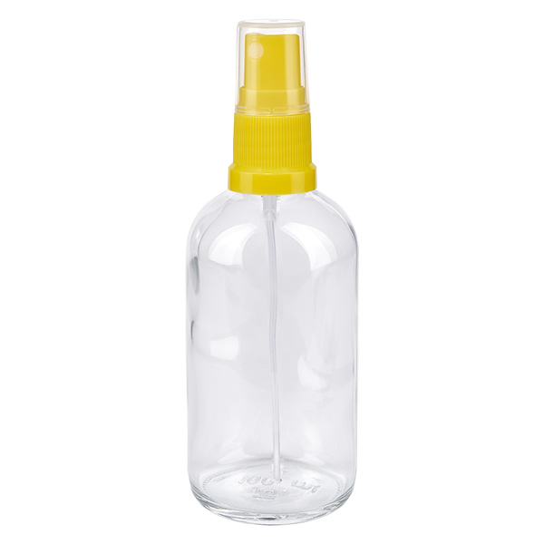 Flacone spray da 100 ml giallo/trasparente STD ClearLine UT18/100