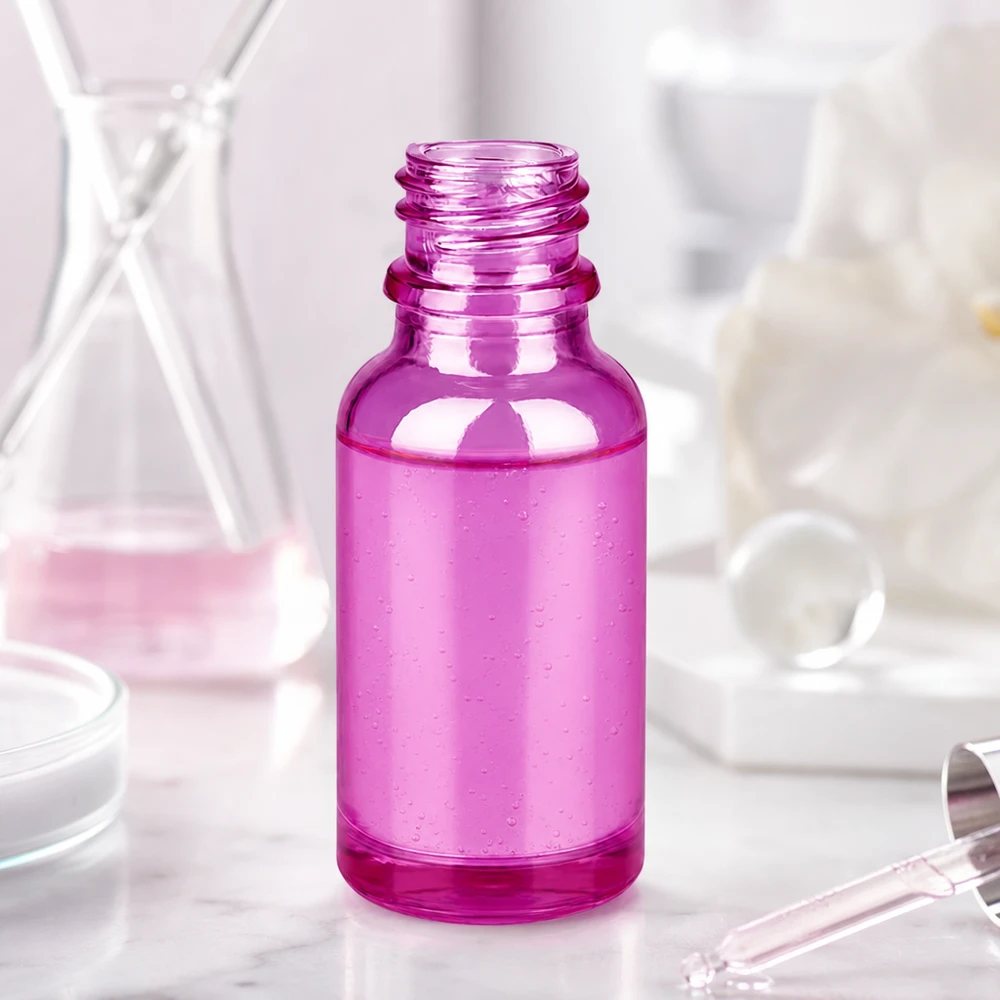 Bottiglia da farmacia da 20 ml PurpleLine UT18/20 UNiTWIST Flacone PurpleLine da 20 ml in viola traslucido con innovativo sistema UNiTWIST
