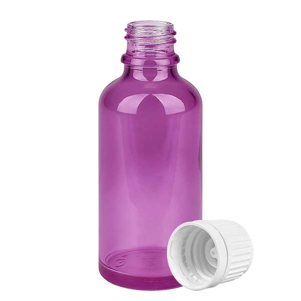 Bottiglia da 50ml tappo a vite 11mm bianco Originalità tappo a vite PurpleLine UT18/50
