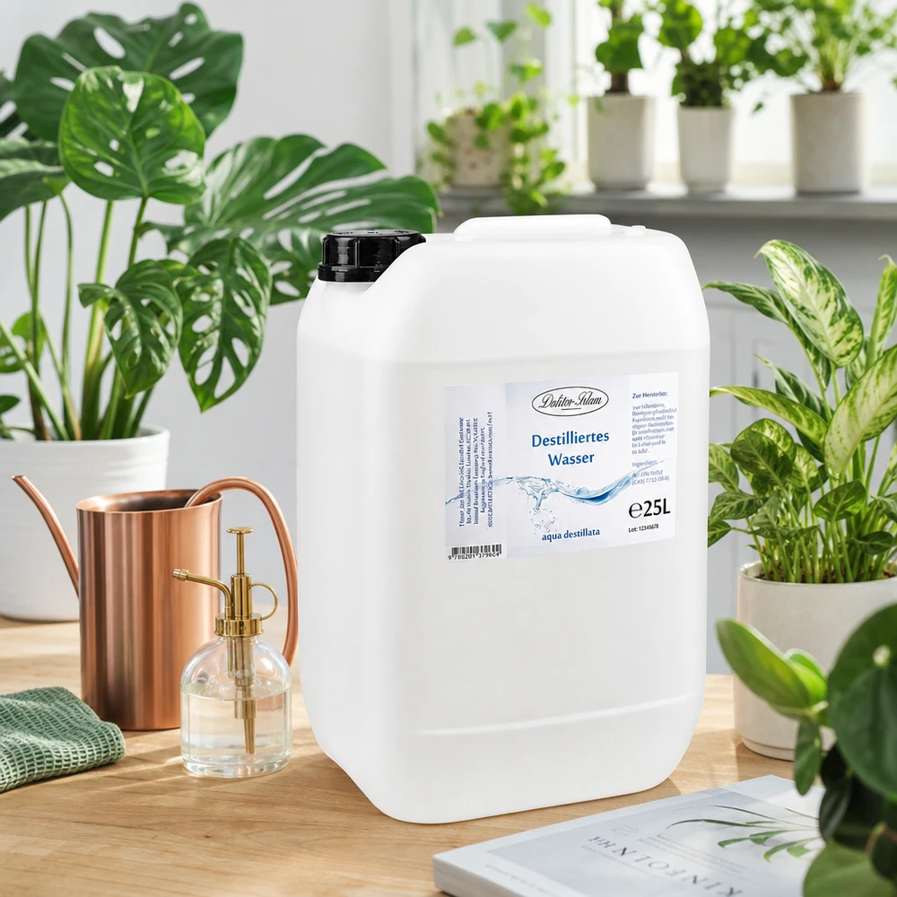 25L Acqua distillata Doktor-Klaus Destilliertes Wasser 25L Doktor-Klaus in umweltfreundlichem recycelbarem Kunststoffkanister
