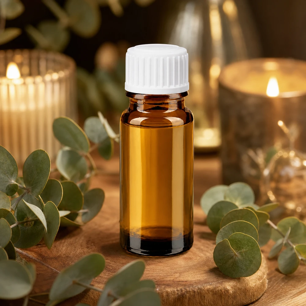 Bottiglia da farmacia marrone da 10 ml. SV STD bianco/11mm ApoGlas Piccola boccetta di vetro marrone da 10 ml con tappo di sicurezza bianco a prova di bambino per oli essenziali