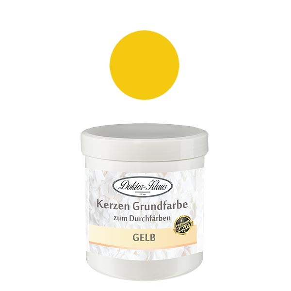 Colore di base per candele Doktor-Klaus giallo, 7g, in latta Colore di base per candele Doktor-Klaus giallo, 7g, in latta