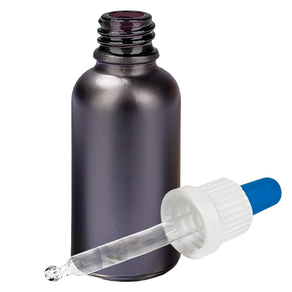 Bottiglia per pipette da 30ml bianco/blu OV BlackLine UT18/30