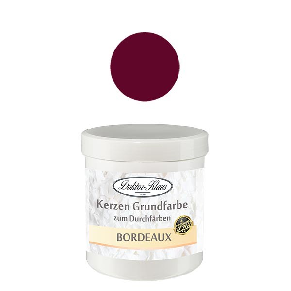 Base per candele Doktor-Klaus colore Bordeaux, 7gr, in latta