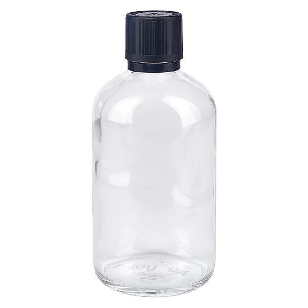 Contagocce trasparente da 100 ml. OV KiSi Bli nero/1mm ApoGlas Contagocce trasparente da 100 ml. OV KiSi Bli nero/1mm ApoGlas