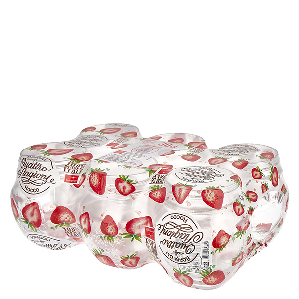 Barattolo rotondo "Quattro Stagioni" da 300 ml con coperchio