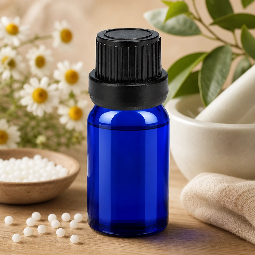 Flacone contagocce da 5 ml 2 mm nero OV BlueLine UT18/5 Flacone contagocce blu protetto dalla luce da 5 ml, ideale per sostanze e oli sensibili alla luce