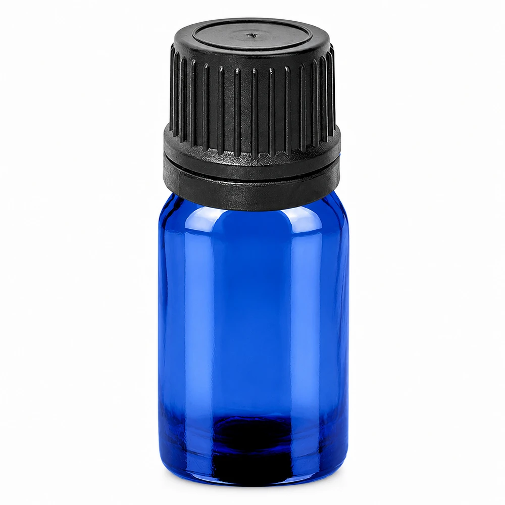 Flacone contagocce da 5 ml 1 mm nero OV BlueLine UT18/5 Il pratico flacone contagocce da 5 ml in vetro blu offre una protezione ottimale per le sostanze sensibili alla luce