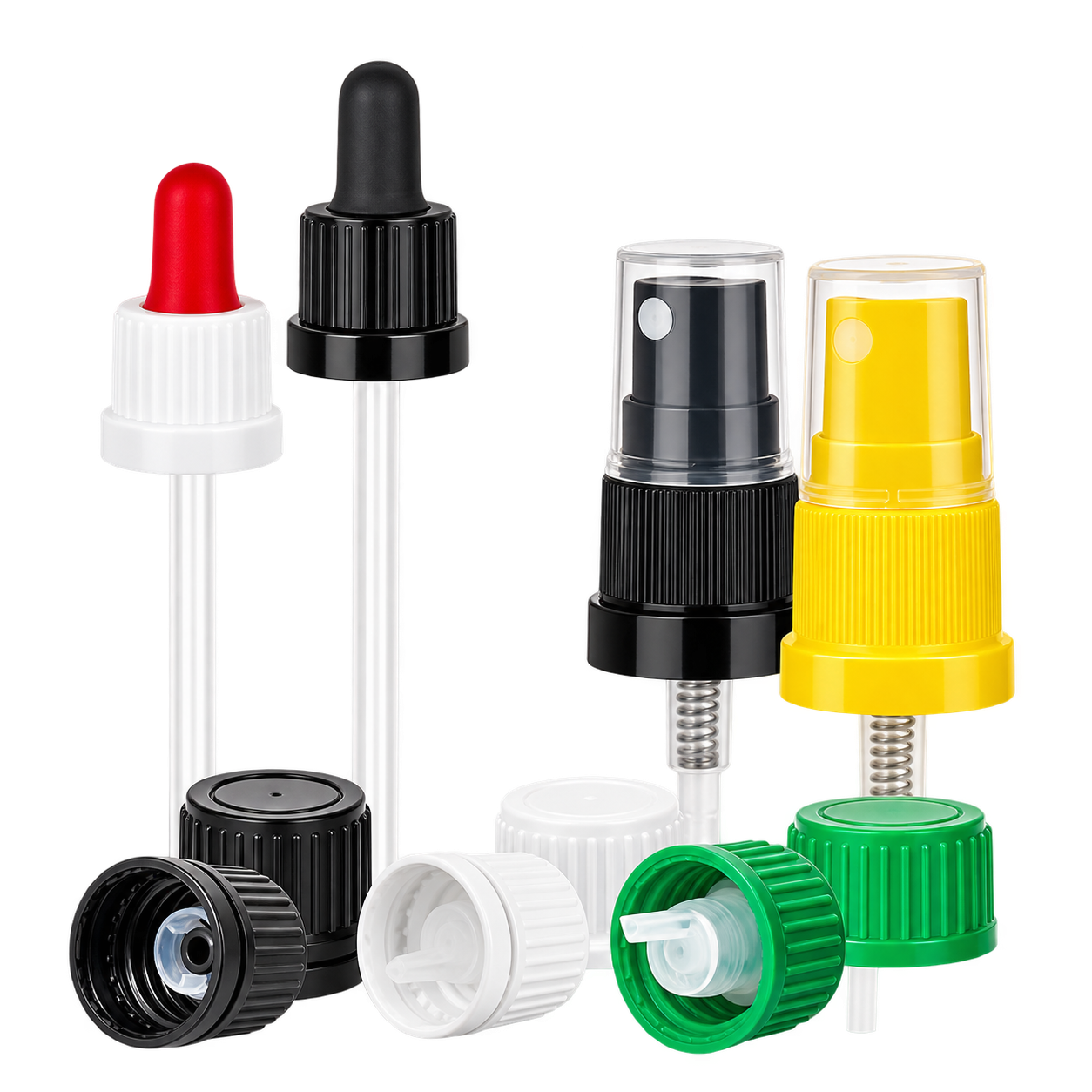 Tappi e pipette per flaconi farmaceutici