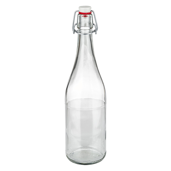 Bottiglia in vetro da 750 ml + piano oscillante in porcellana UNiTWIST Bottiglia in vetro da 750 ml + piano oscillante in porcellana UNiTWIST