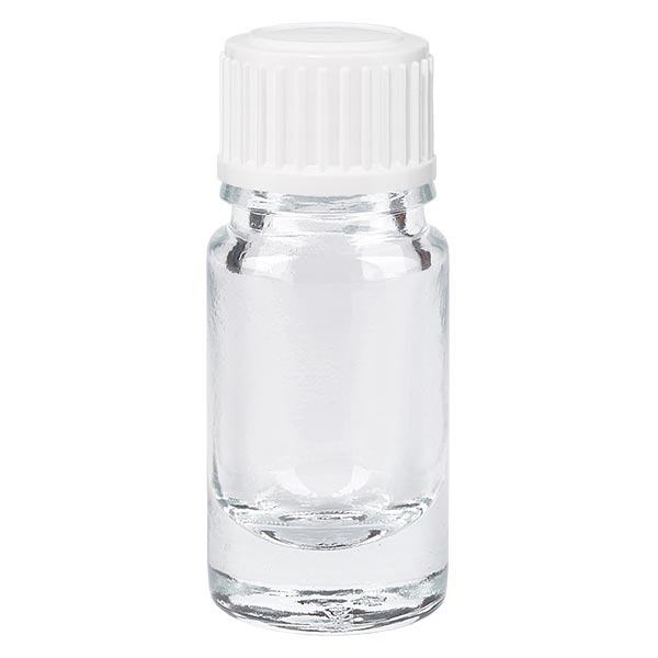 Flacone da 5 ml trasparente (glo.) GR STD bianco/3 mm ApoGlas