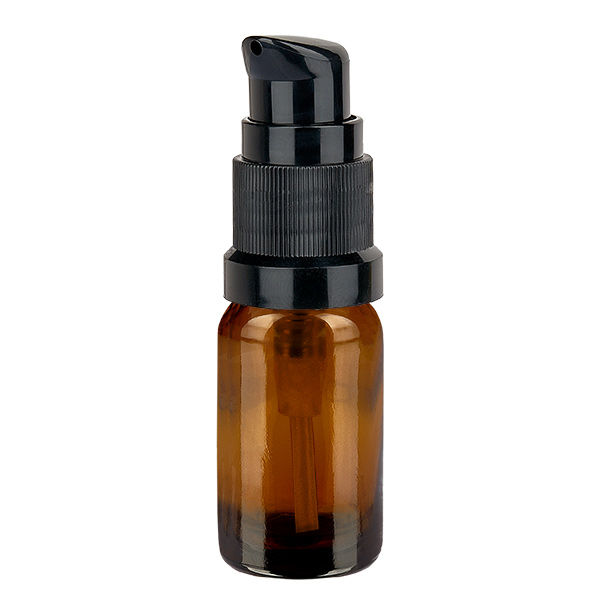 Flacone a pompa da 10 ml nero STD BrownLine UT18/10
