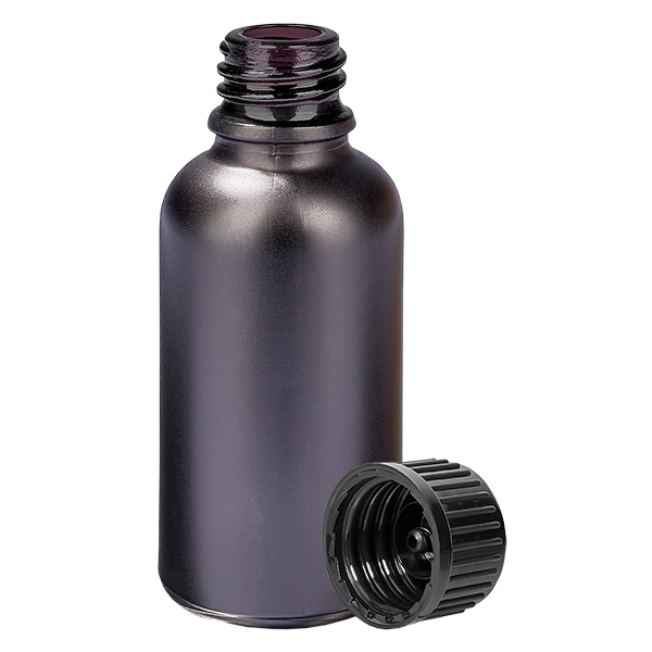 Bottiglia da 30ml 11mm SV nero STD BlackLine UT18/30