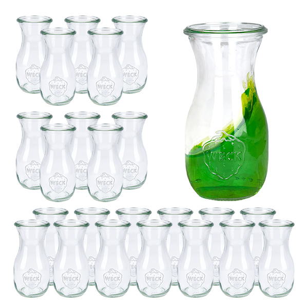 Set di 24 vasetti Weck da 290 ml per succhi di frutta