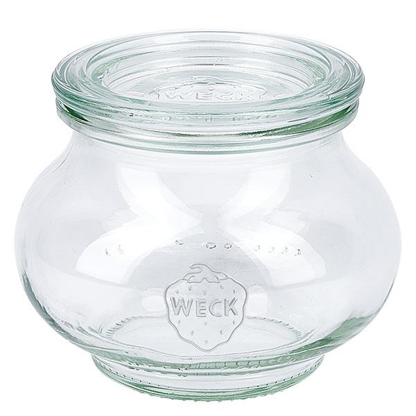Vaso da 220 ml con coperchio in vetro WECK RR60
