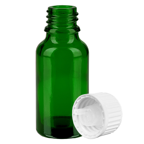 Flacone contagocce da 20 ml 0,9 mm bianco STD GreenL. UT18/20