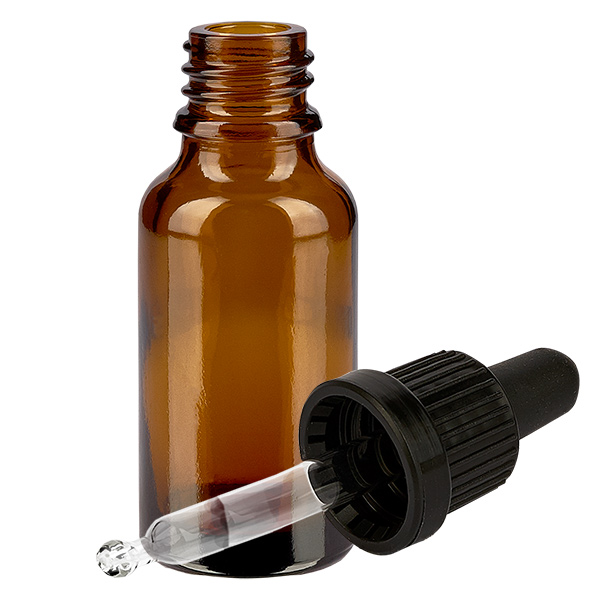 Bottiglia per pipette da 20 ml nera OV BrownLine UT18/20