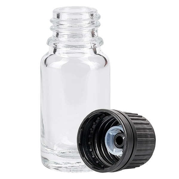 Flacone da 10ml (globulo) 8mm GR s. STD ClearL. UT18/10