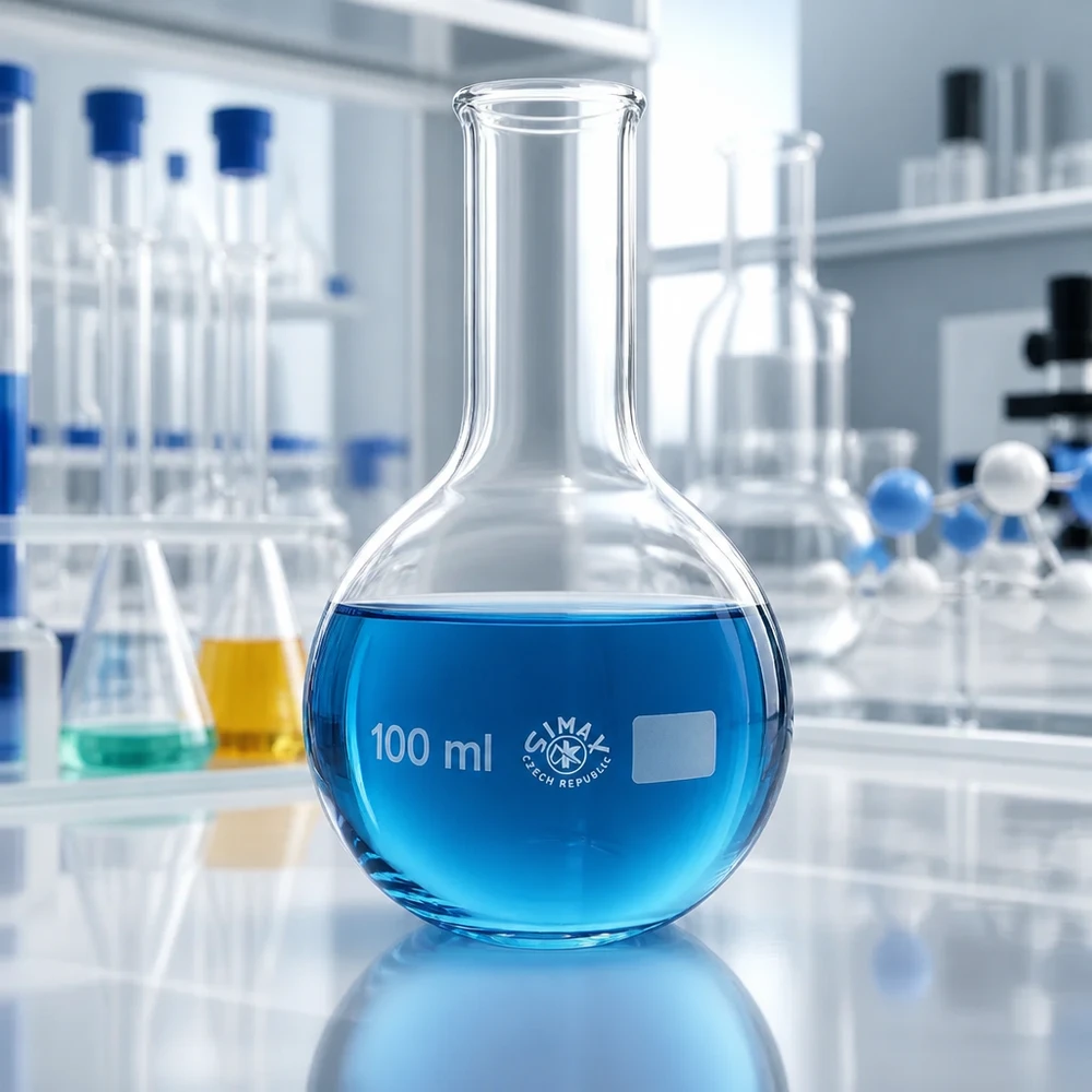 Matraccio da 100ml a collo stretto Vetreria da laboratorio Pallone da 100 ml con materiale resistente al calore per processi di reazione