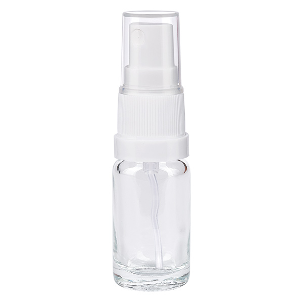 Flacone spray da 10 ml bianco/tr. STD ClearLine UT18/10