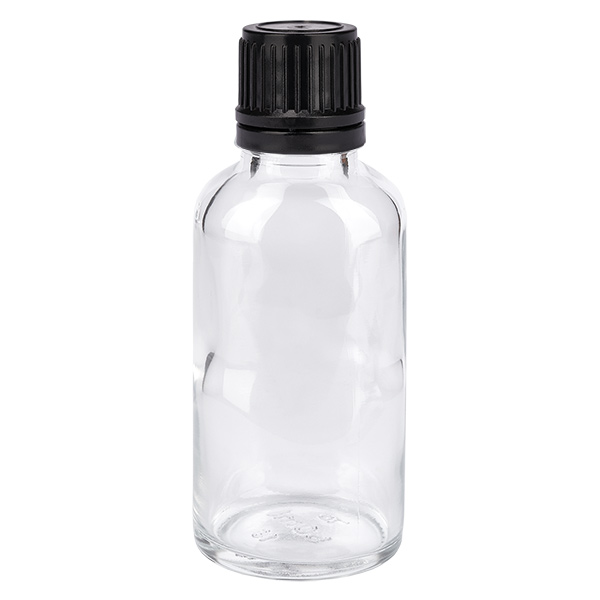 Flacone contagocce da 30 ml 2 mm nero OV ClearL. UT18/30