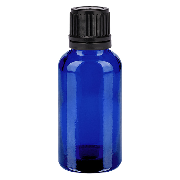 Flacone contagocce da 30 ml 1 mm nero OV BlueL. UT18/30