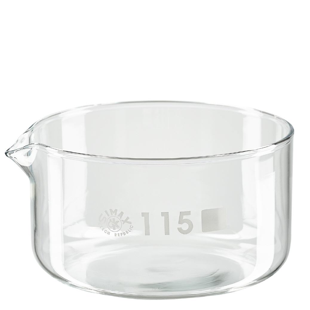 Piatto per cristallizzazione da 500ml con beccuccio Bo.. ø115mm