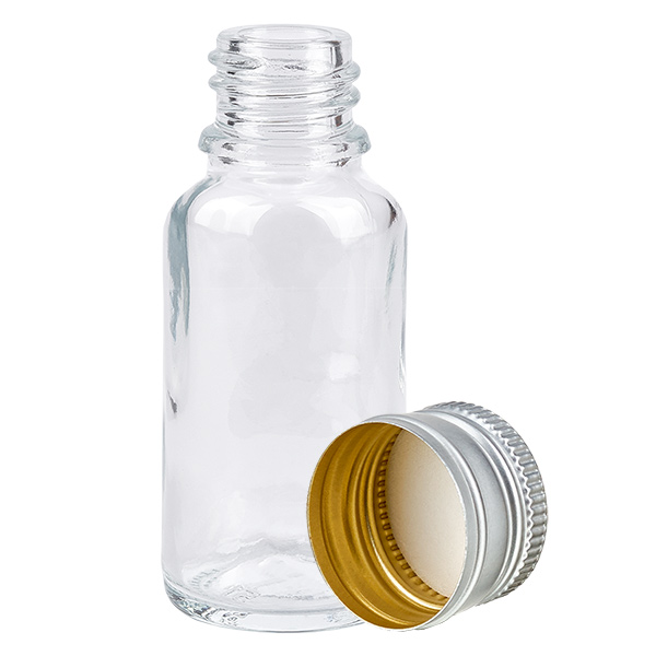 Bottiglia da 20ml 11mm SV alluminio-argento STD ClearL.UT18/20