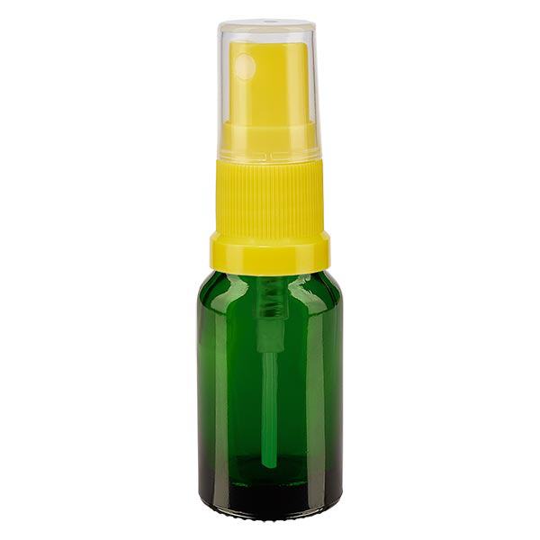 Flacone da 10ml verde STD giallo/trasparente apoGlas