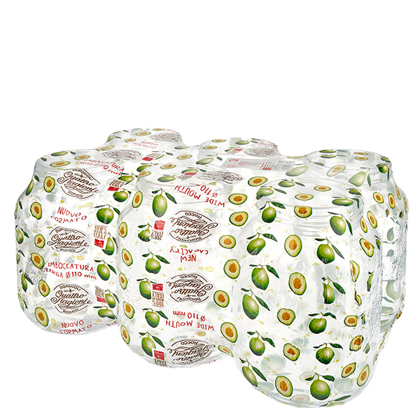 Vaso rotondo "Quattro Stagioni" da 3000 ml con coperchio