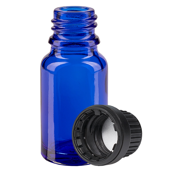 Flacone da 10ml 11mm SV nero OV BlueLine UT18/10