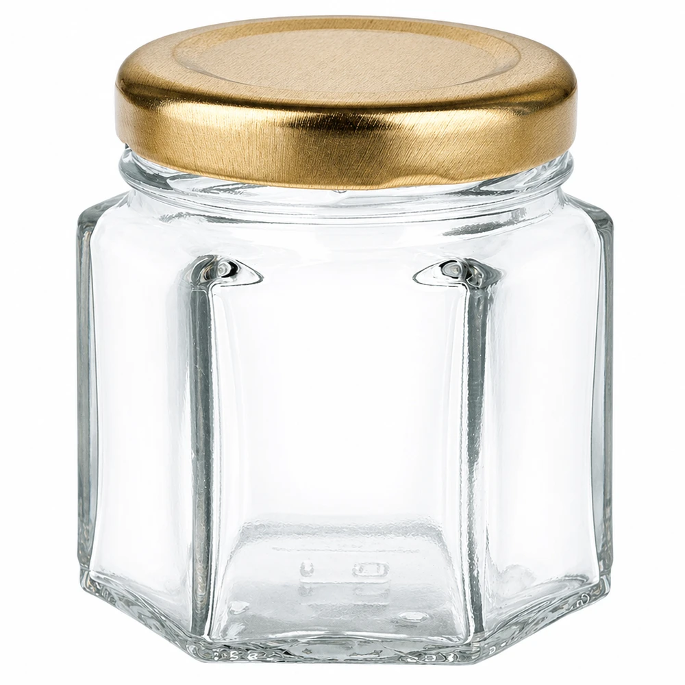 Vaso hexa da 47 ml con coperchio BasicSeal oro UNiTWIST Vaso hexa da 47 ml con coperchio BasicSeal oro UNiTWIST
