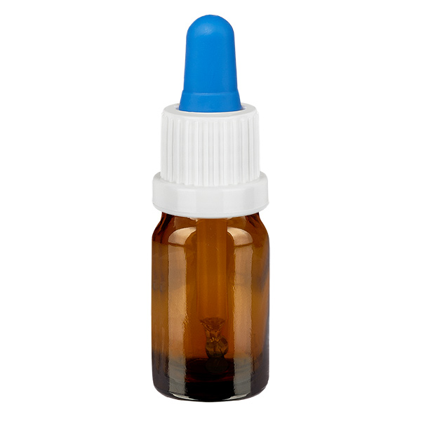 Bottiglia per pipette da 5 ml bianco/blu OV BrownLine UT18/5
