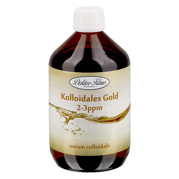 500 ml di Oro Colloidale Doktor-Klaus, 2-3ppm, da riempire 500 ml di Oro Colloidale Doktor-Klaus, 2-3ppm, da riempire