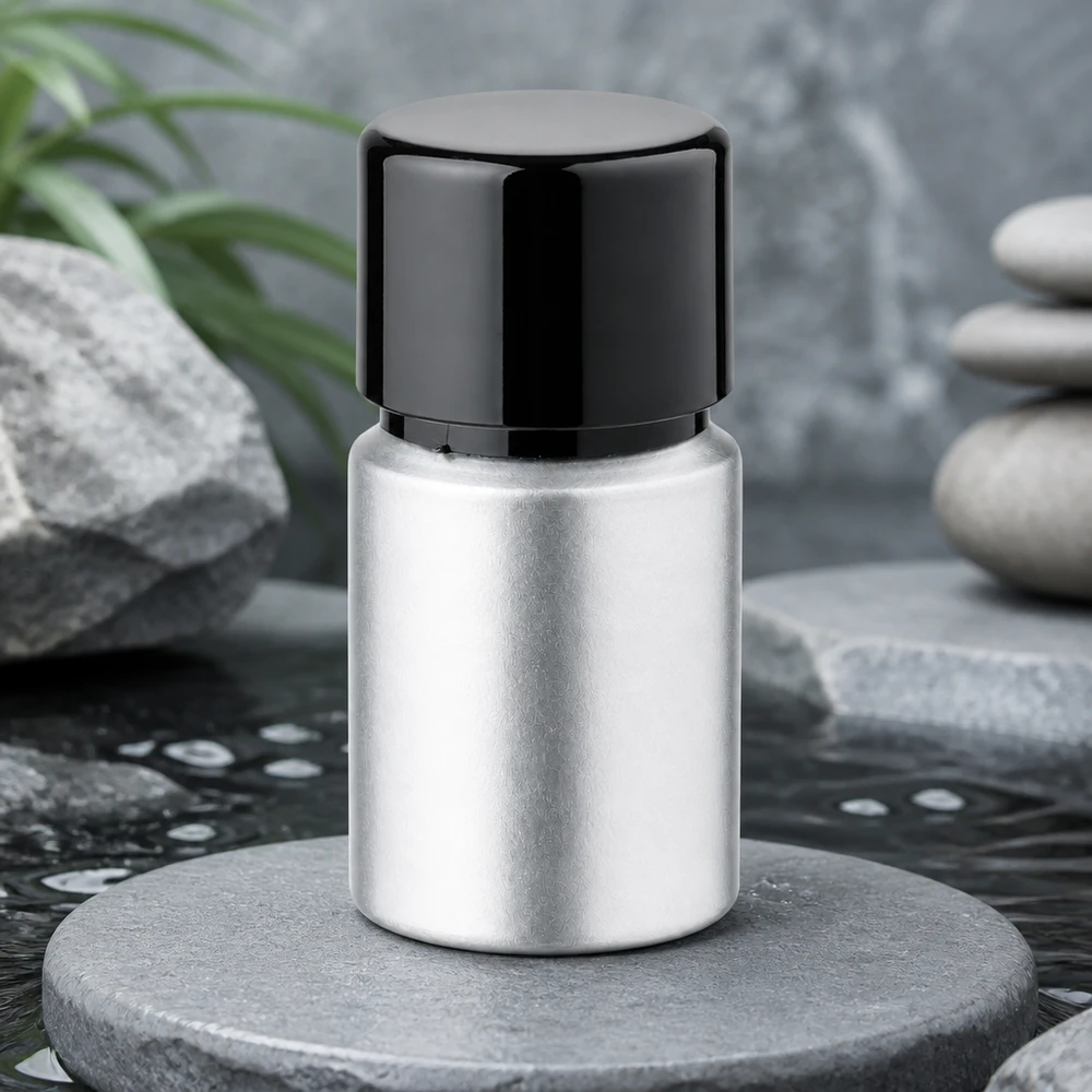 Flacone in alluminio colorato da 10ml con tappo a vite Flacone professionale in alluminio colorato da 10 ml - Protezione UV attraverso le pareti metalliche per le sostanze sensibili alla luce
