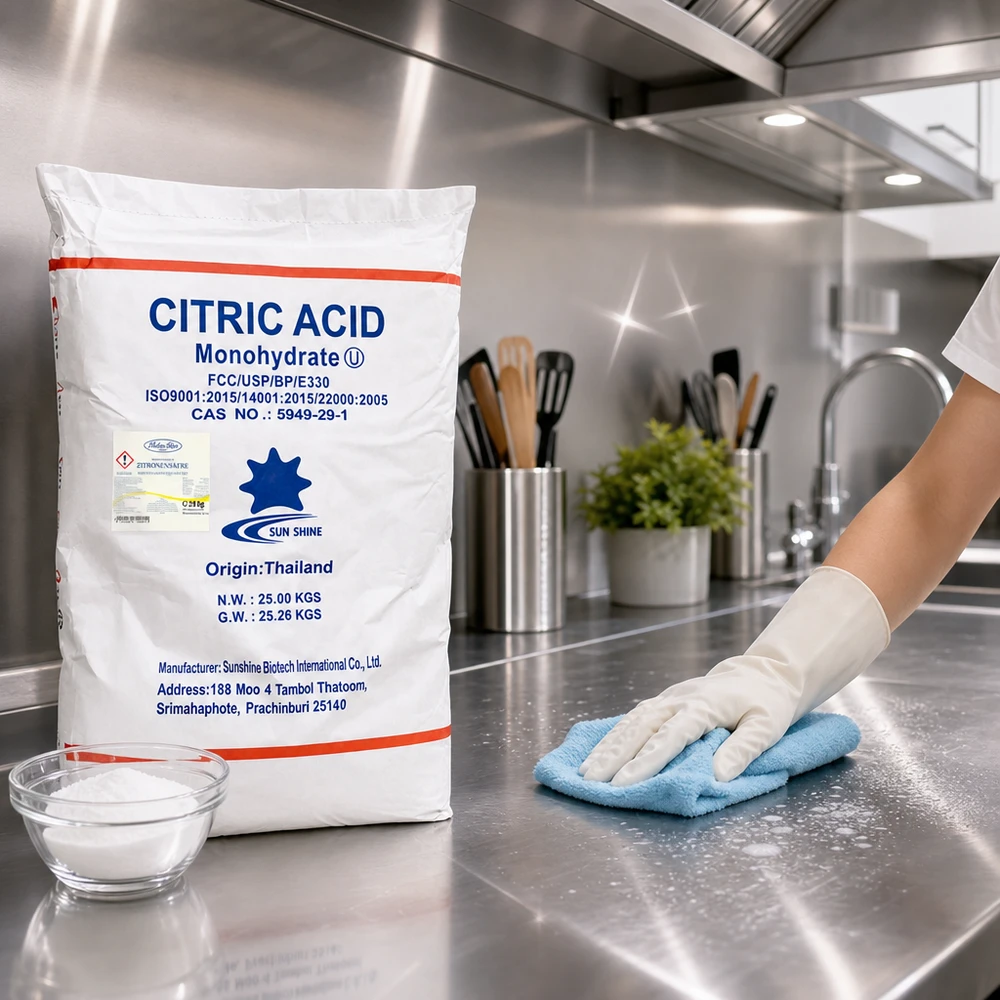 25kg Acido citrico, E330, grado alimentare Pulizia professionale della cucina con 25 kg di acido citrico E330 - disincrostante naturale per la ristorazione