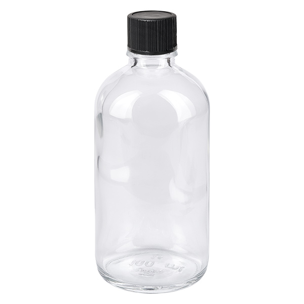 Flacone contagocce da 100 ml 1 mm nero STD ClearLine UT18/100