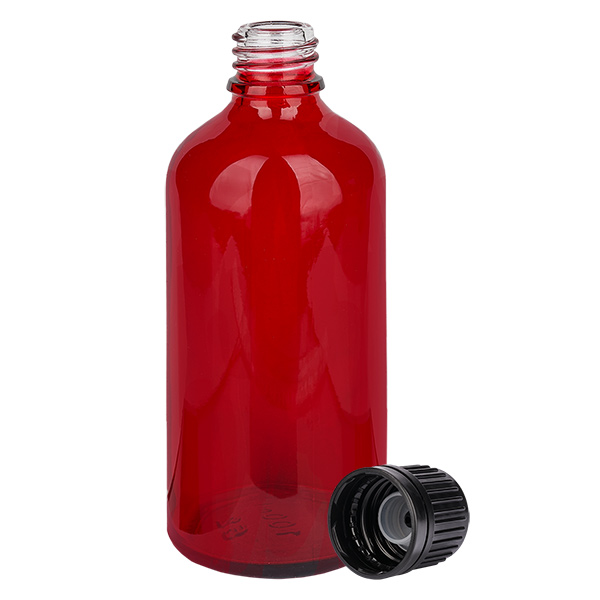 Flacone da 100 ml (globuli) 3mm GR s. OV RedL. UT18/100