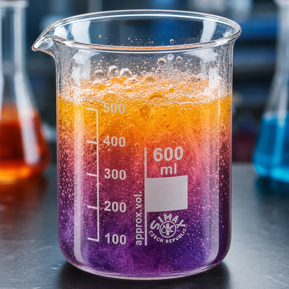 Bicchiere trasparente da 600 ml di forma bassa con pratico beccuccio in vetro borosilicato di alta qualità