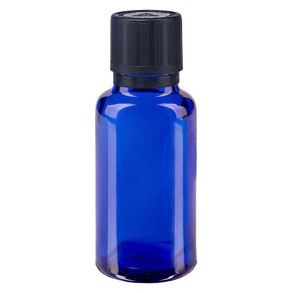 Contagocce blu da 20 ml. OV KiSi Bli nero/1 mm ApoGlas