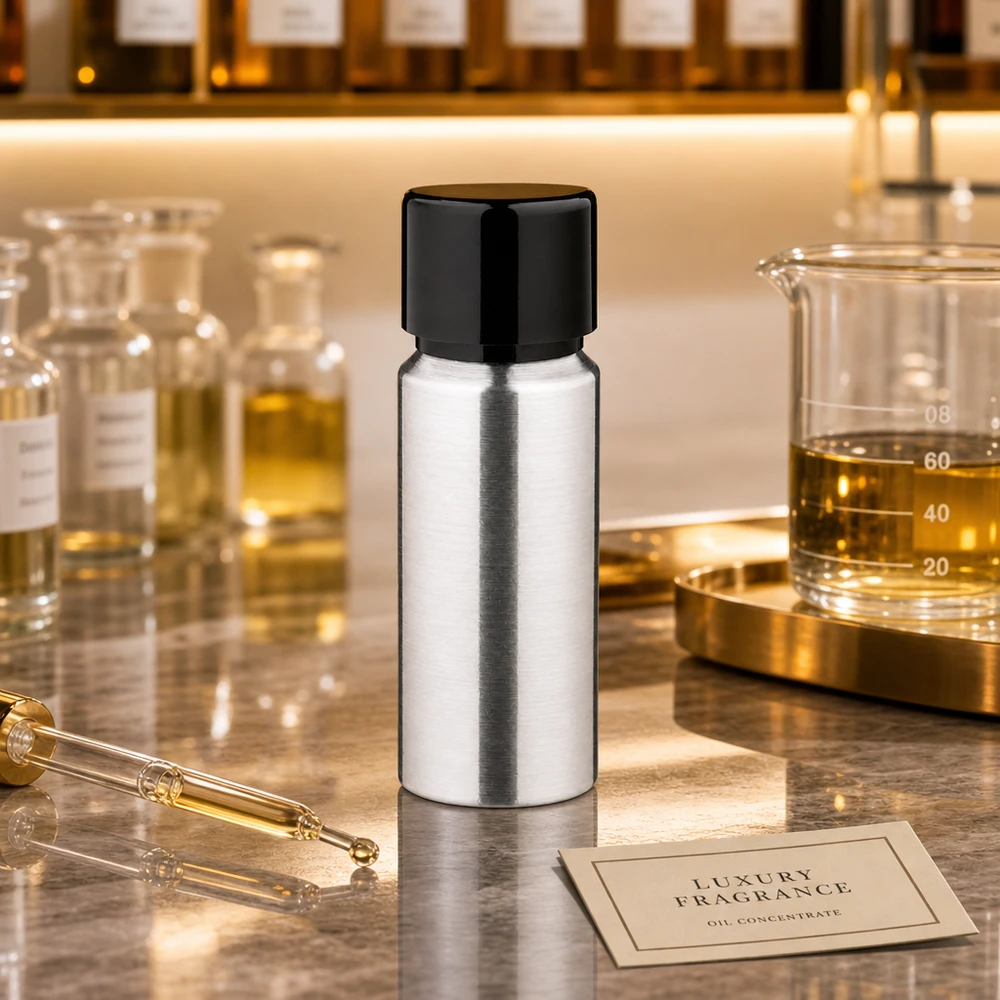 Robusto flacone in alluminio da 20 ml con design senza saldature per principi attivi altamente concentrati