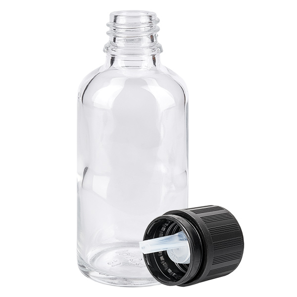 Flacone contagocce da 50 ml 1mm s. OV KiSi Bli ClearL. UT18/50