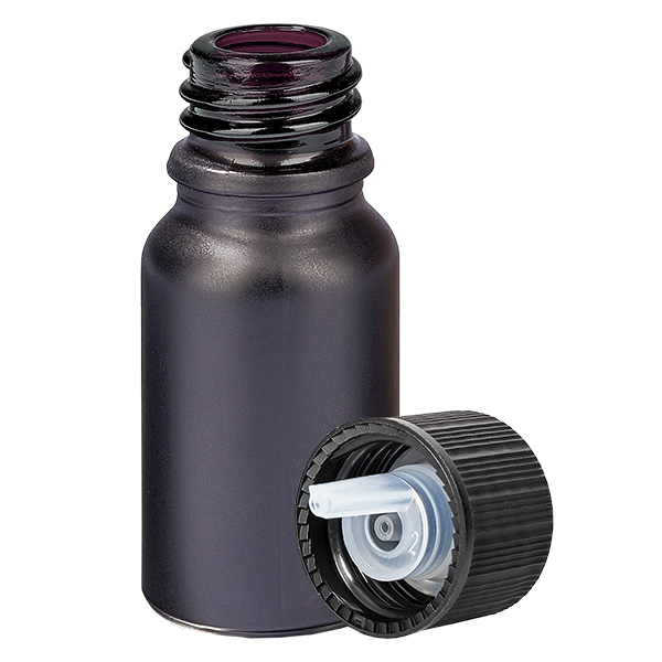 Flacone contagocce da 10 ml 1 mm nero STD BlackLine UT18/10