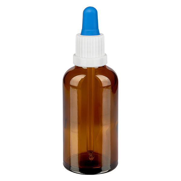 Bottiglia per pipette da 50 ml bianco/blu OV BrownLine UT18/50