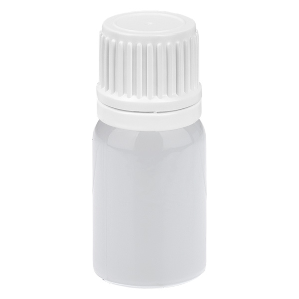 Flacone contagocce da 5 ml 0,7 mm bianco Tappo di sicurezza WhiteLine UT18/5 Flacone contagocce da 5 ml 0,7 mm bianco Tappo di sicurezza WhiteLine UT18/5