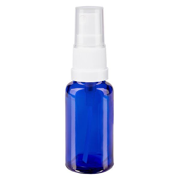 Flacone spray blu da 20ml STD bianco/trasp. apoGlas