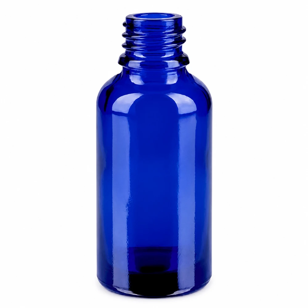 Flacone spray da 30 ml bianco/trasparente STD BlueLine UT18/30 Flacone spray blu compatto da 30 ml in vetro robusto per l'uso quotidiano