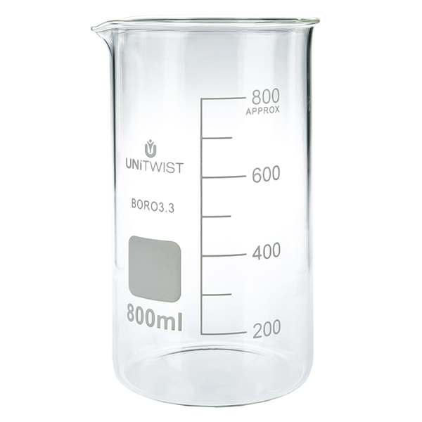 Bicchiere 800ml borosilicato, stampo alto UNITWIST